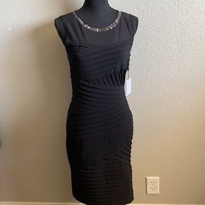 NWT black Calvin Klein bandage dress size 6